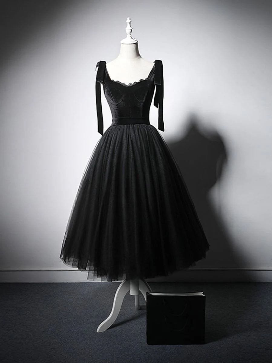 Wholesale Black tulle lace short prom dress black homecoming dress gowns evening dresses
